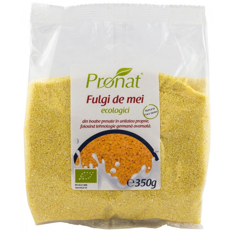 Fulgi de mei Bio, 350 gr, Pronat