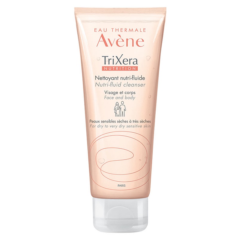 Gel de dus hidratant pentru piele sensibila si uscata, Nutrition TriXera, 100 ml, Avene