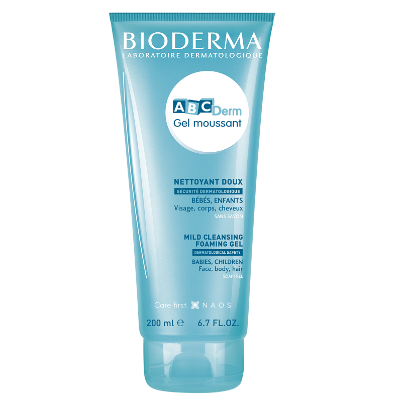 Gel spumant ABCDerm, 200 ml, Bioderma