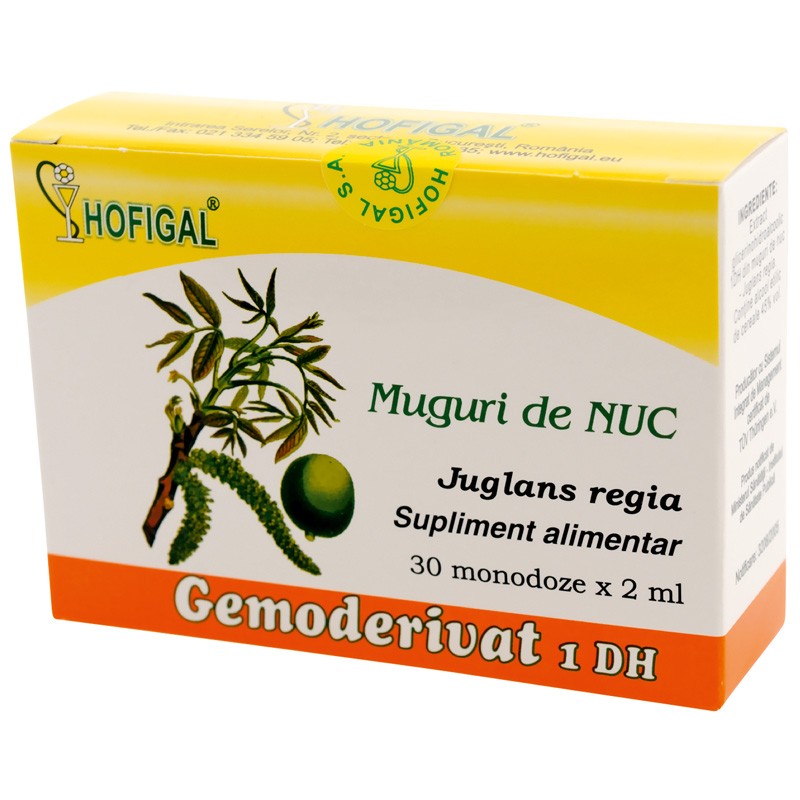 Gemoderivat muguri nuc, 30 monodoze, Hofigal