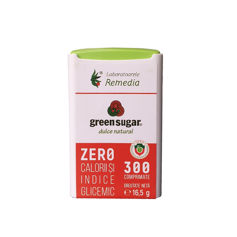 Green sugar dispenser, 300 comprimate, Remedia