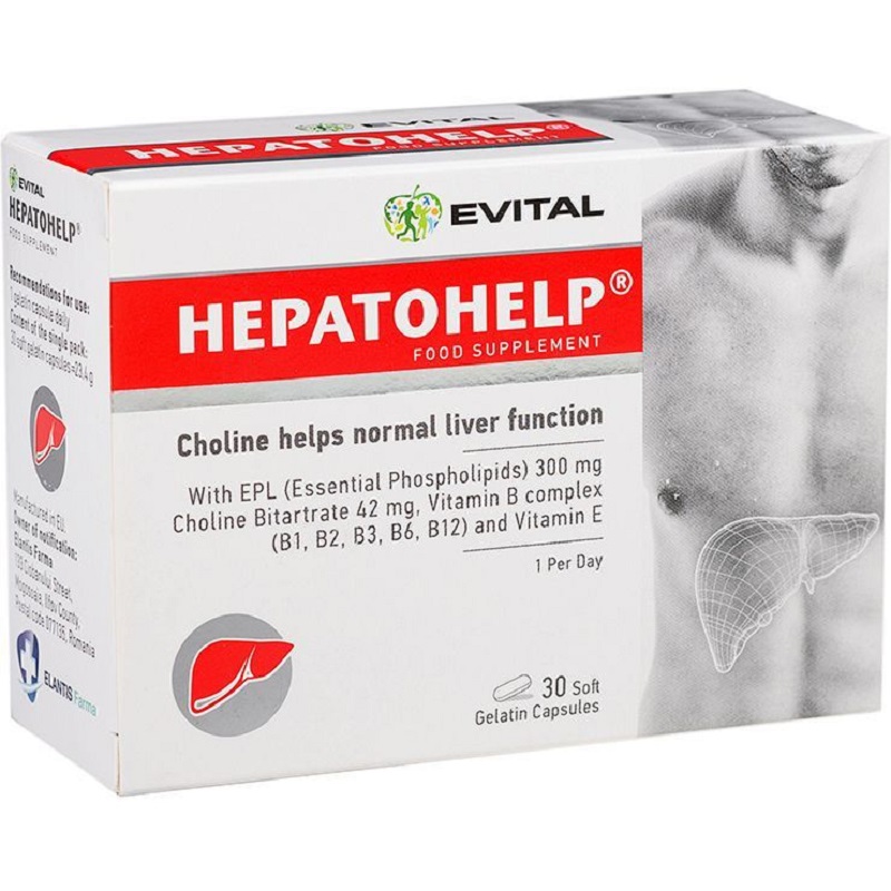 Hepatohelp, 30 capsule, Evital