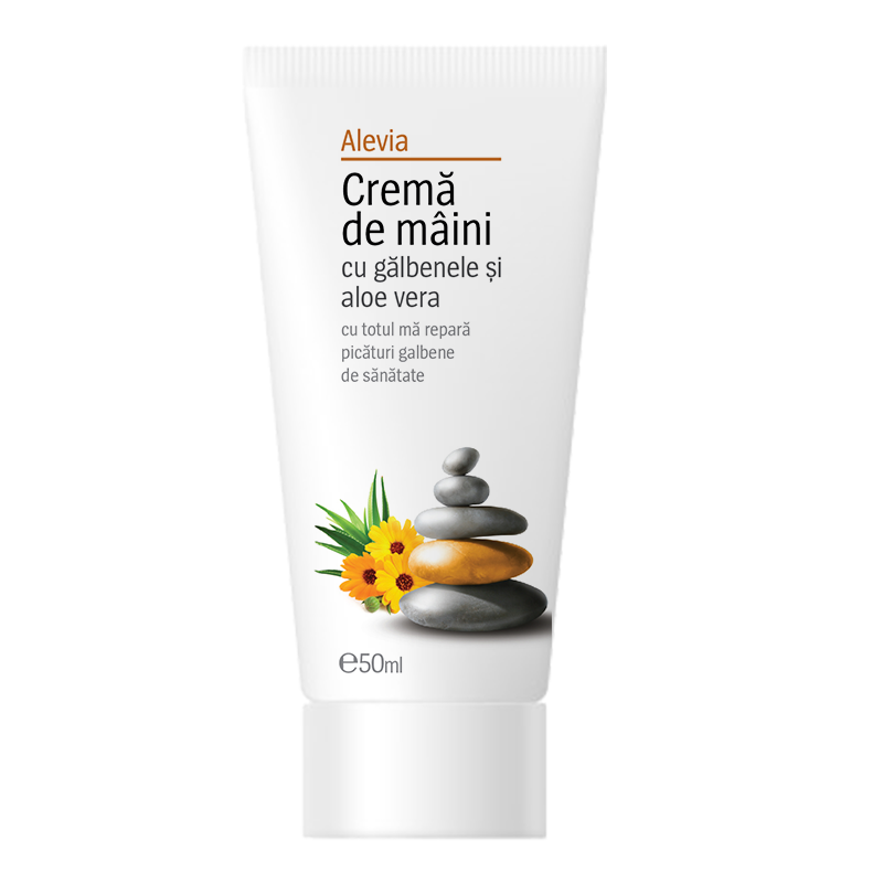 Crema de maini cu Galbenele si Aloe Vera, 50 ml, Alevia