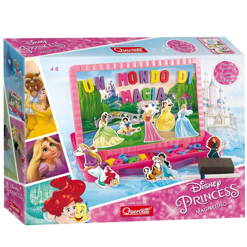 Jucarie educativa, Magnetino Disney Princess, Q5246, Quercetti