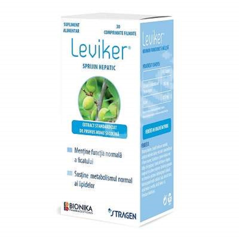 Leviker, 30 comprimate filmate, Bionika