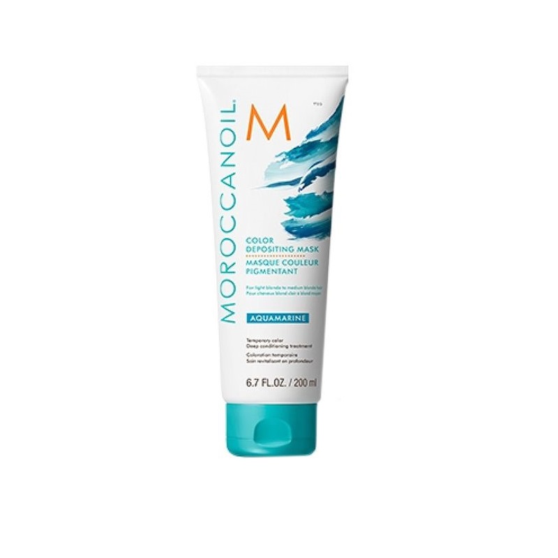 Masca de par nuantatoare Aquamarine, 200 ml, Moroccanoil