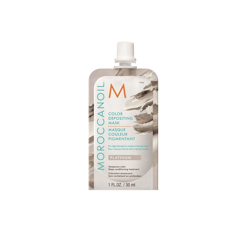 Masca de par nuantatoare Platinum, 30 ml, Moroccanoil