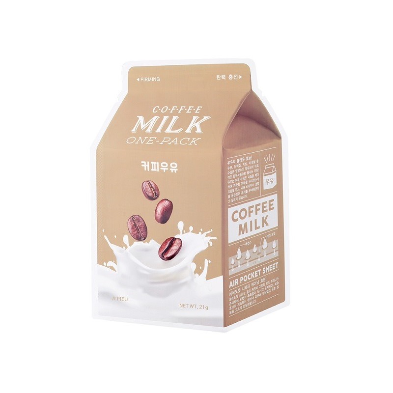 Masca faciala pentru fermitate Coffee Milk, 21 g, Apieu