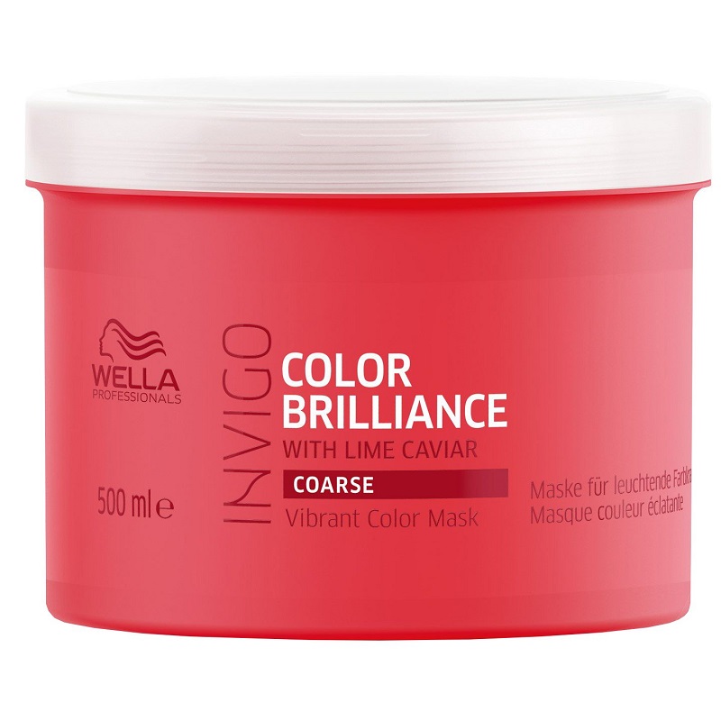 Masca pentru par vopsit cu fir gros, Invigo Color Brilliance Coarse, 500 ml, Wella Profesionals