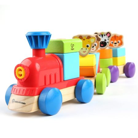 Jucarie de lemn Hape Discovery Train, 11715, Baby Einstein