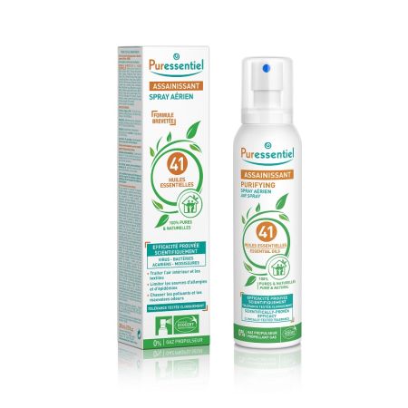 Pulverizator de purificare a aerului cu 41 uleiuri esentiale 200 ml, Purifying, Puressentiel