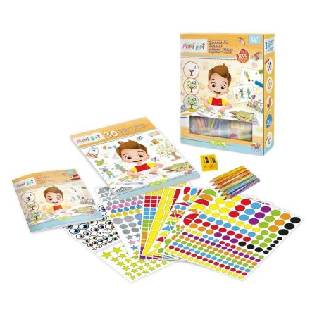 Joc educativ Abtibilduri Mini Art, +3ani, BK4003, Buki