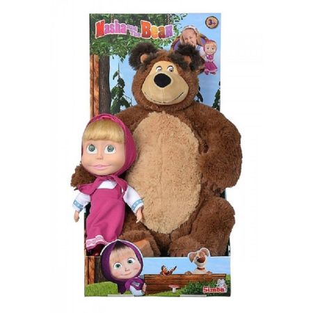 Set Masha si Ursul, 45 cm, Masha and the Bear