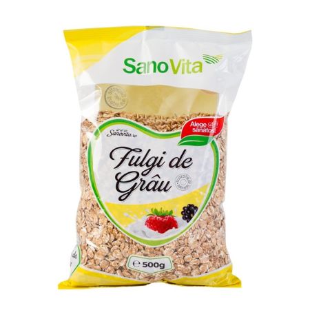 Fulgi de grau, 500 g, Sanovita