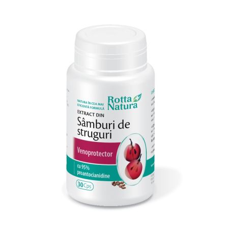 Extract din samburi de struguri, 30 capsule, Rotta Natura