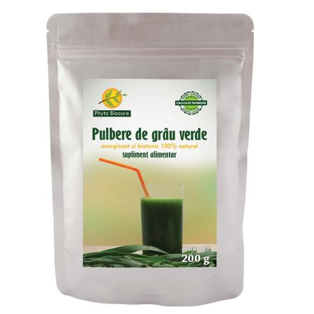 Pulbere de grau verde, 200 gr, Phyto Biocare