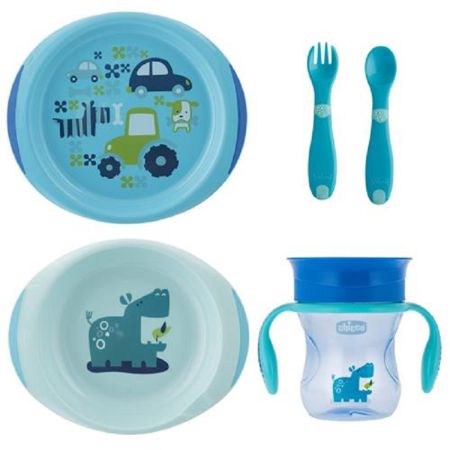 Set complet de hranire, Boy, 12 luni +, Chicco