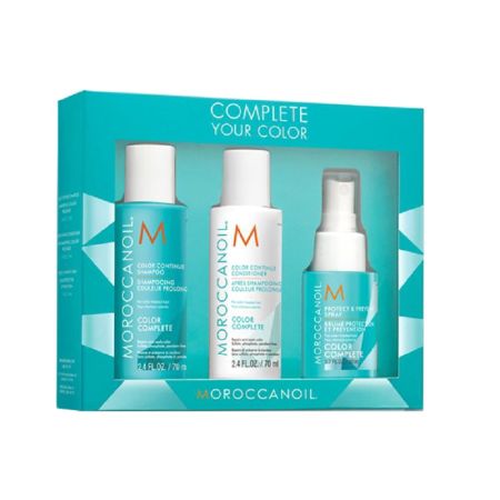 Kit color complete sampon 70ml + balsam 70ml + Spray 70ml, Moroccanoil