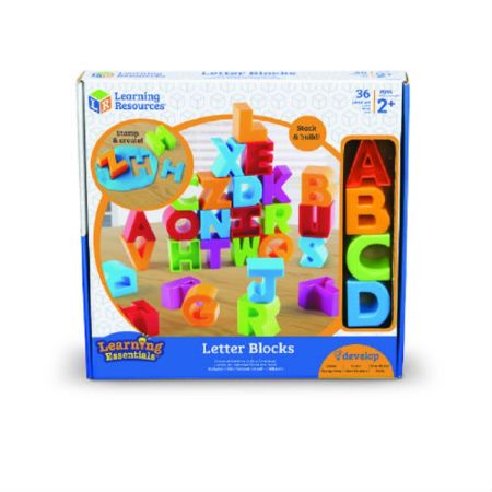 Set cuburi in forma de litere, LER7718, Learning Resources