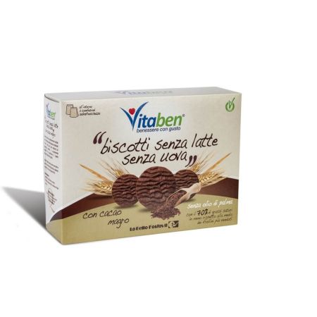 Biscuiti cu ciocolata fara Lapte si Ou, 250g, Vitaben