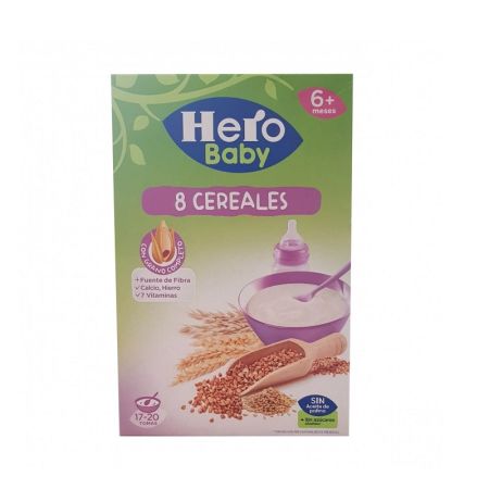 8 Cereale fara lapte, +6 luni, 500 g, Hero Baby