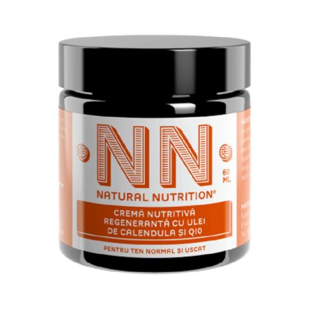 Crema Nutritiva Regeneranta cu ulei de Calendula si Q10, 60 ml, Natural Nutrition