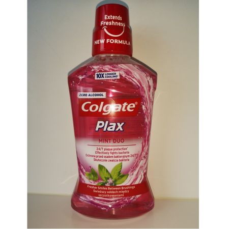 Apa de gura Plax Mint Duo Zero Alcool, 500 ml, Colgate