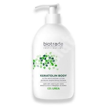 Lotiune de corp pentru piele foarte uscata Keratolin Body 12% Uree, 400 ml, Biotrade