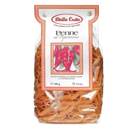 Paste din grau dur Penne Pepperoncino, 500g, Dalla Costa