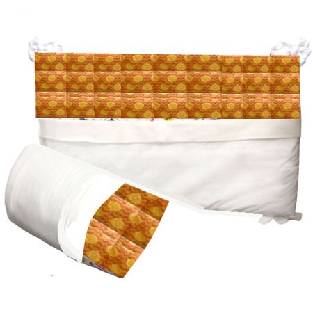 Protectie laterala pentru patut Citrice, 2 buc 70x140x40 cm, BebeMix