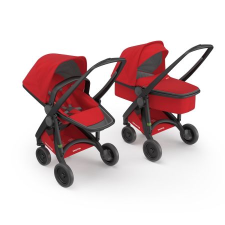 Carucior 2 in 1, Black Red, Greentom