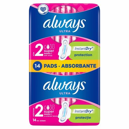 Absorbante Always Duo Ultra Super Plus, Marimea 2, 14 bucati, P&G