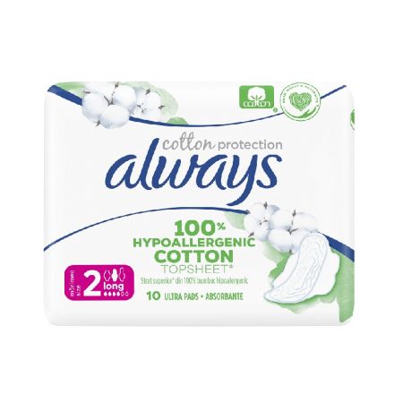 Absorbante Always Naturals Single, Marimea 2, 10 bucati, P&G