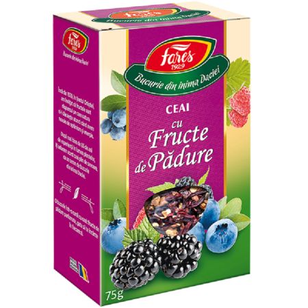 Ceai cu fructe de padure Aromafruct, 75 g, Fares