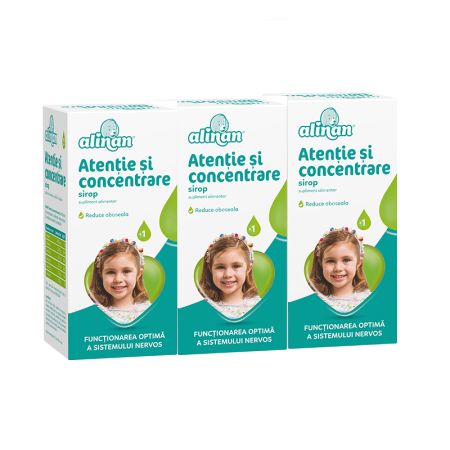 Pachet, Alinan Atentie si Concentrare, 3x150 ml, Fiterman Pharma