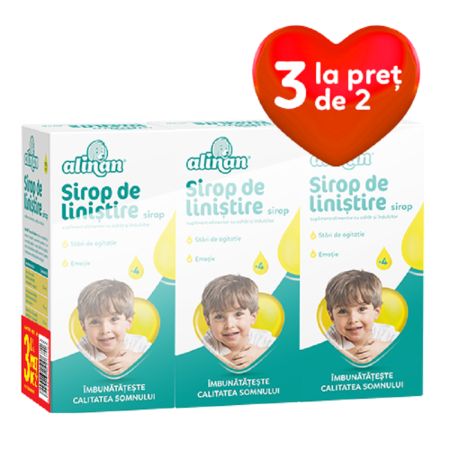 Pachet Alinan sirop de linistire, 3x150ml, Fiterman Pharma