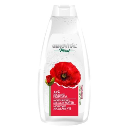 Apa micelara hidratanta cu flori de mac Gerovital Plant, 400 ml, Gerovital Plant