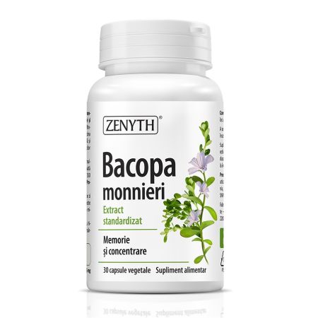 Bacopa monnieri memorie si concentrare, 30 capsule, Zenyth