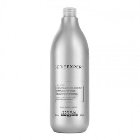 Balsam crema pentru neutralizare si luminozitate pentru par alb sau gri, Silver, 1000 ml, Loreal Professionnel