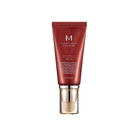 BB Cream M Perfect Cover SPF42/PA+++, 50 ml, nuanta 21, Missha