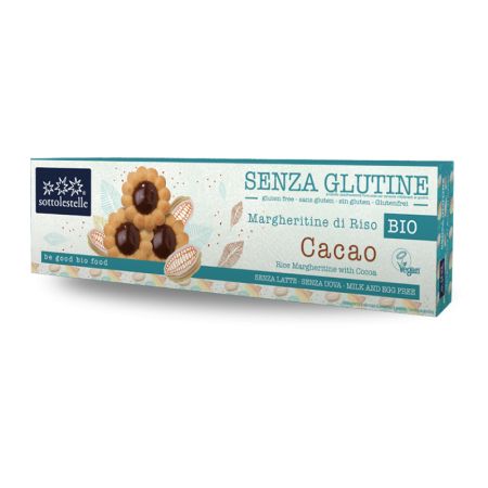 Biscuiti Eco Vegani fara gluten cu cacao, 100 gr, ST00133, Sottolestelle