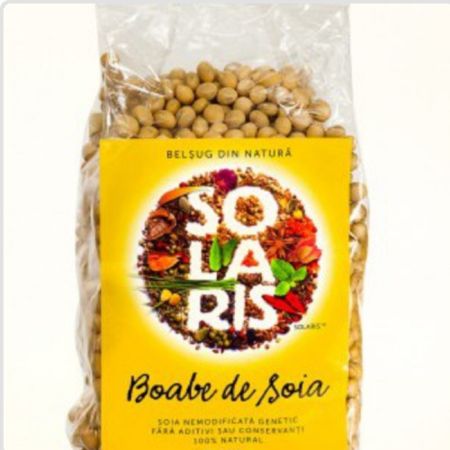 Boabe de soia nemodificata genetic, 500 g, Solaris