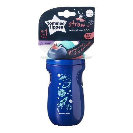 Cana cu pai izoterma albastru Explora, 12 luni+, 260 ml, Tommee Tippee