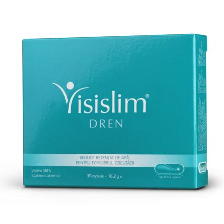 Capsule pentru reducerea retentiei de apa, 30 capsule, Visislim Dren