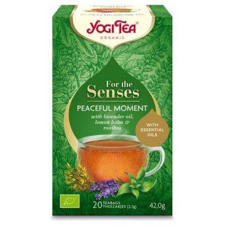 Ceai Eco pentru simturi Momente Linistite, 20 plicuri,Yogi Tea