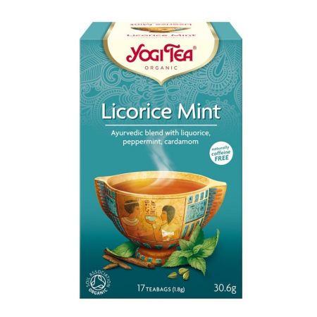 Ceai ecologic de lemn dulce si menta, 17 plicuri, Yogi Tea