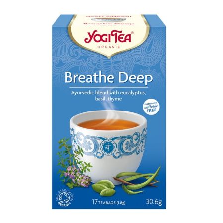 Ceai ecologic respiratie profunda, 17 plicuri, Yogi Tea