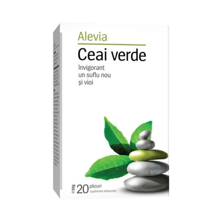 Ceai verde, 20 plicuri, 30 gr, Alevia