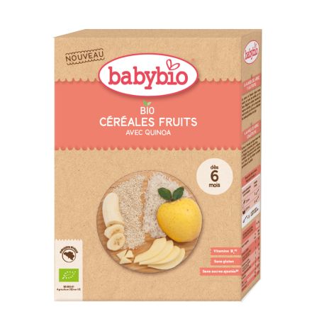 Cereale eco de fructe si quinoa, 200 gr, Babybio