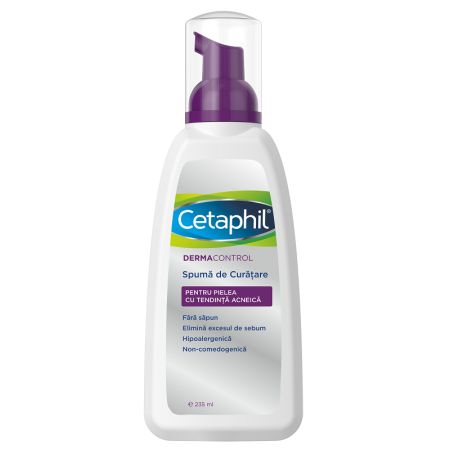 Spuma de curatare Dermacontrol, 235 ml, Cetaphil